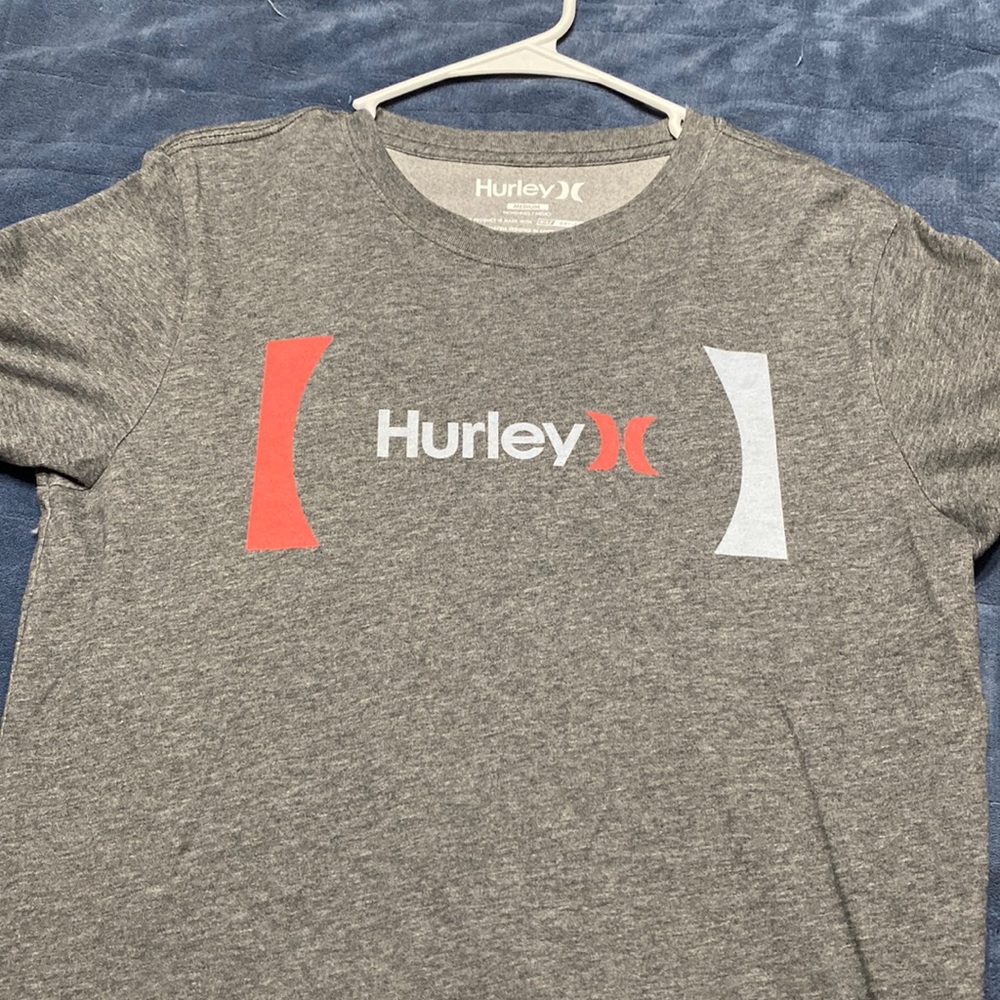 Hurley logo grey tshirt